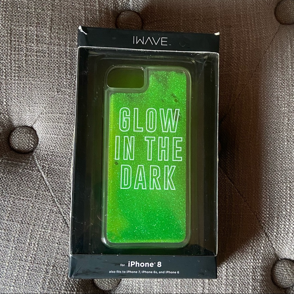 Glow In The Dark Floating Glitter iPhone Case